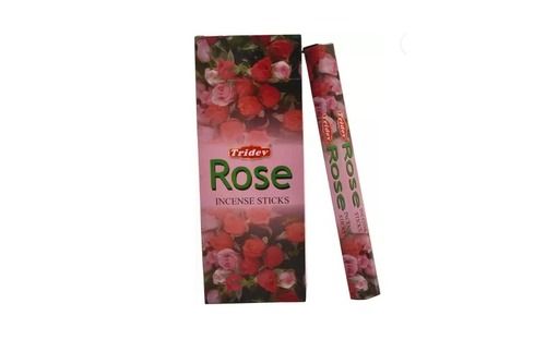 120 Gm (120 Units) Tridev Rose Incense Sticks Indian Fragrance For Daily Use