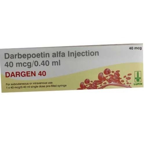 Dargen 40 ,Darbepoetin Alfa Injection 40 Mcg/0.40 Ml To Treat Anemia