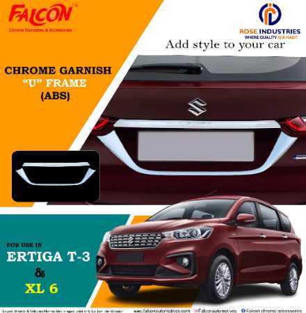 Abs Ertiga 2018 और लाइसेंस प्लेट के लिए Xl6 U फ्रेम गार्निश 