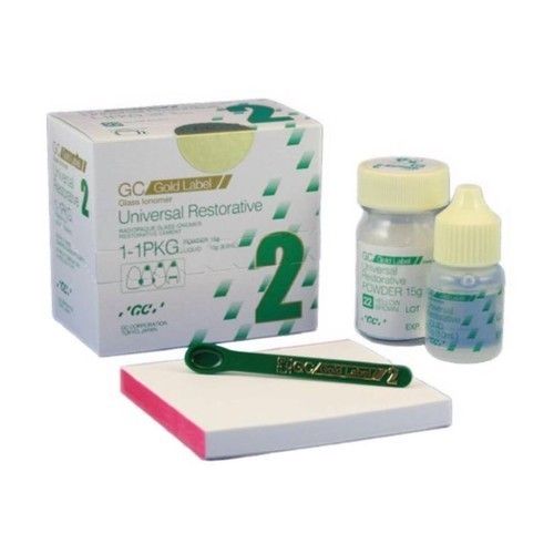 White Glass Ionomer Cement With Mono Carton Packing, Powder 15G, Liquid 8G