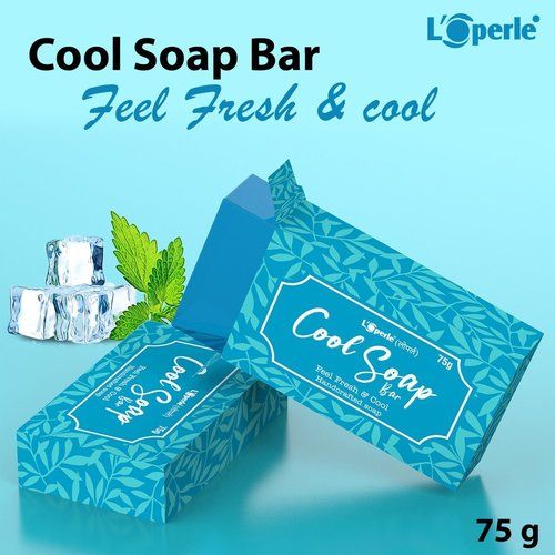 Loperle Handcrafted Herbal Cool Soap Bar with Menthol and Wheat Germ Oil