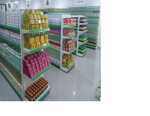 Stainless Steel Free Standing Unit Grocery Racks For Supermarket