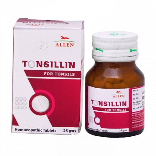 Tonsillin Homeopathic Tablets For Tonsils, Adenoids, Pharyngitis, Sinusitis