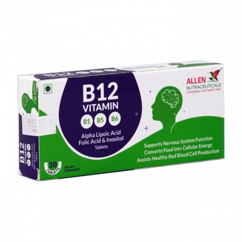 Vitamin B12 Homeopathic Tablets For Healthy Nervous System - 30N Pack
