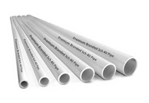 Round White Colour Non Polished Pvc Pipe For Construction And Manufacturing Unit