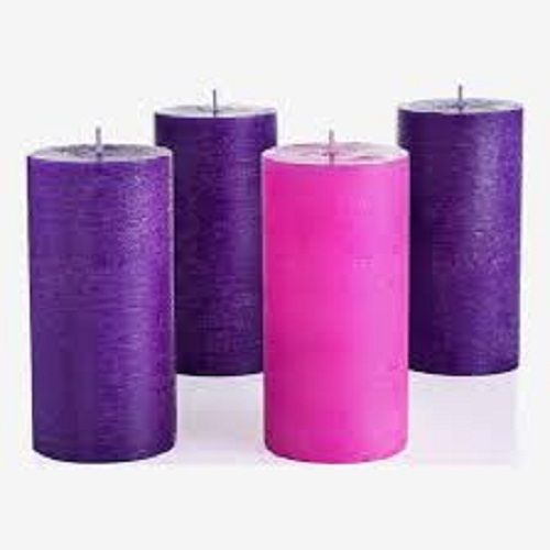 Paraffin Wax  Multi Color Candle For Church Christmas Season Celebration, Home Decoration