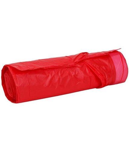 Disposable Red Plain Non Woven Embossing Garbage Bags Roll