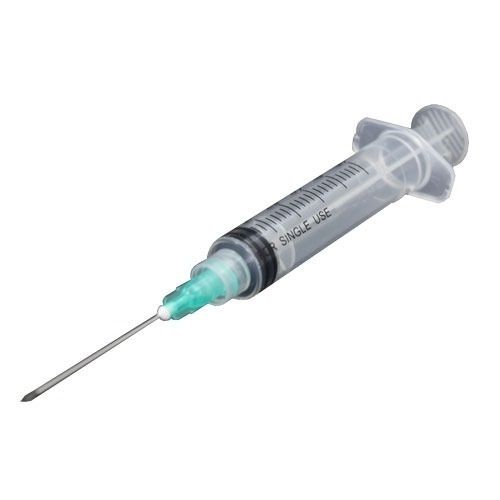 Disposable Syringe With Needle And Transparent Color Made With Plastic Material