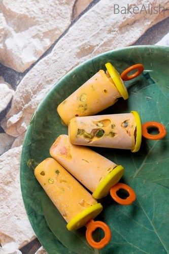 Mouthwatering Taste Frozen Desert Tasty And Sweet Mango Rabri Kulfi Ice Cream Additional Ingredient: Milk