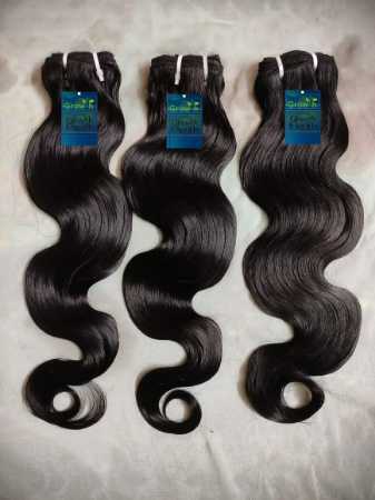 Natural Black Color, Soft And Silky Hair Extensions with 10 to 30 Inch Length