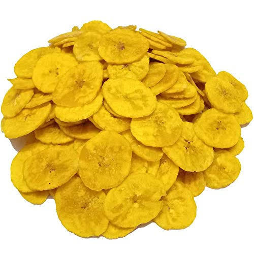  खाने के लिए तैयार स्नैक्स नमकीन प्राकृतिक स्वाद वाले पीले केले के चिप्स