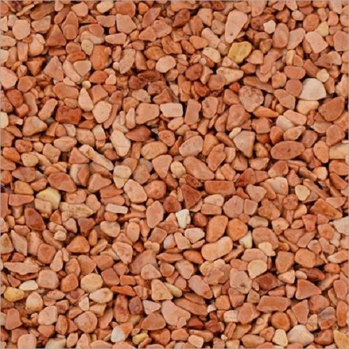 Red Marble Stone Chips Building Road Construction Purpose, 44 Mm Solid Surface