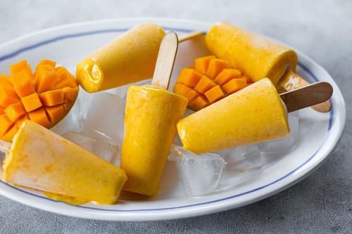 Rich Taste Smooth Frozen Desert Yellow Tasty And Sweet Mango Kulfi Ice Cream