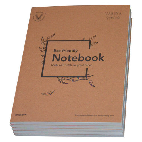 160 Pages, 100% Recycled Paper Eco-friendly King Size Writing Notebooks For School And Offices