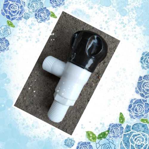 Pp Black And White Lightweighted Plastic Two Way Angle Cock For Bathroom Fitting