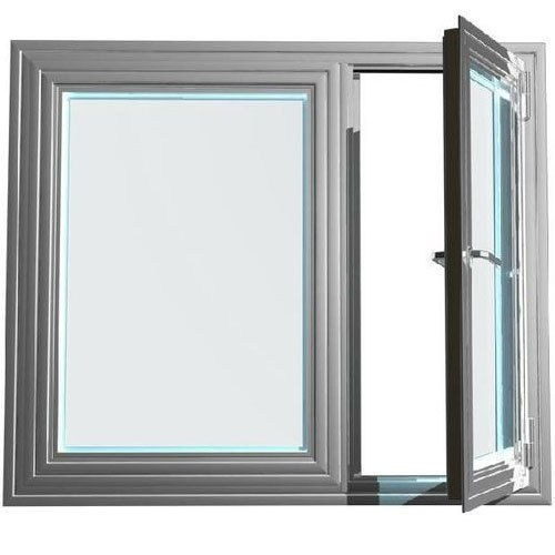 Silver Easy To Clean Easy To Install And Rust Resistant Coated Office Steel Sliding Glass Window