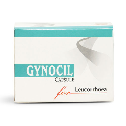 Ayurvedic Medicine Gynocil Capsules For Leucorrhoea, 10 Capsules Pack