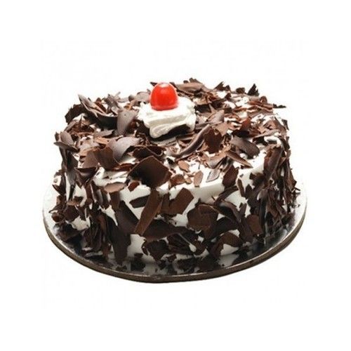 Premium And Mouthwatering Extra Dose Of Sweetness Black Forest Full Chocolate Cake In Brown Colour Additional Ingredient: Cream