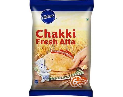 Rich In Fiber Fresh Whole Grain Pillsbury Chakki Atta For Soft And Fluffy Chapati, 5 Kg