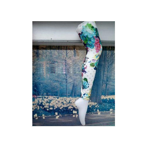 Buy EK UDAAN Women's Cotton Floral Flower Print Legging (NS/WL1/0W/NOSZ/0B,  Black, Free Size) at Amazon.in