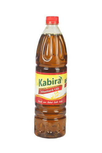 1ltr Yellow Color Khachi Ghani Mustard Oil Used For Cooking Food