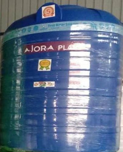 Ajora Plast Heavy-Duty Blue Ldpe Plastic 5 Layer Storage Water Tank, 500ltr