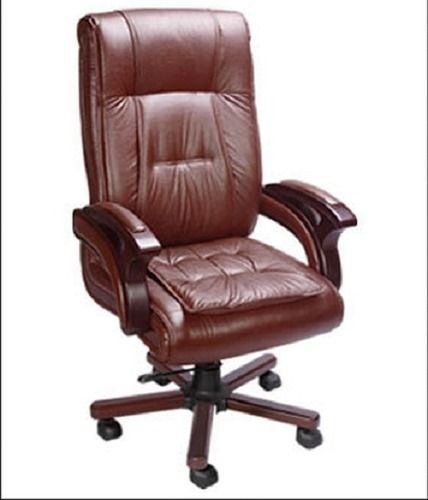 Decorarch Exclusive Brown Leatherette High Back Office Cushioned Chair