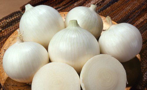 Dry A Grade White Fresh Oval Shape Sweet And Savory Flavor Onion With Slightly Sweet Taste