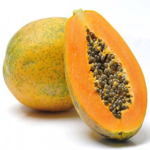 Easy To Digest Healthy Rich Delicious Natural Taste Yellow Fresh Papaya Origin: India