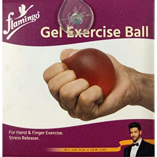 Excellent Stress Releaser Flamingo Gel Exercise Ball a   Universal (Red)