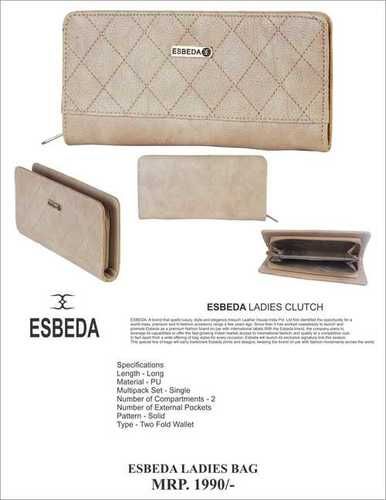 ESBEDA Maroon Colour Glitter Shine Handbag for Women