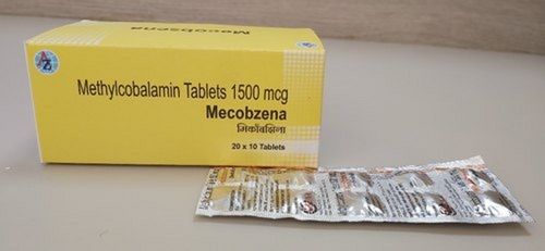  विटामिन बी 12 की कमी के लिए मेकोजेना मिथाइलकोबालामिन 1500 एमसीजी टैबलेट - 20x10 पैक 