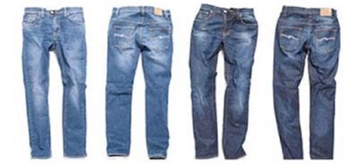 Mens Regular Fit Skin Friendly Washed Casual Blue Denim Jeans