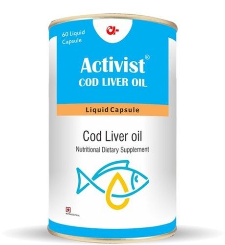 Omega-3 Rich Cod Liver Oil Capsule For Skin And Eye Health - 1x60 Pack