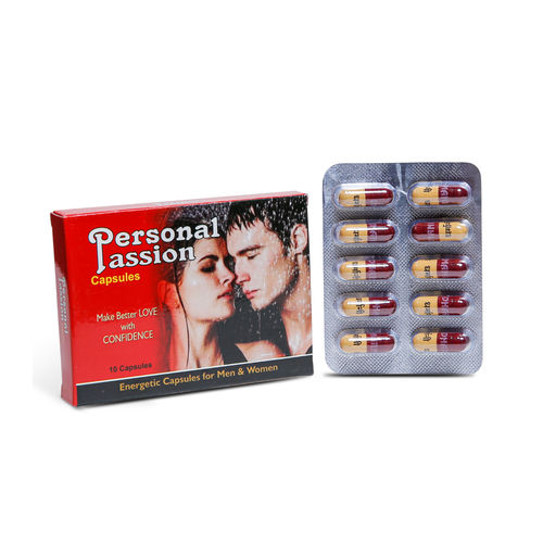 Ayurvedic Medicine Personal Passion Energetic 10 Capsules For Men And Women, 6x10 Blister Pack