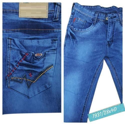 क्विक ड्राई प्रीमियम क्वालिटी और अच्छी दिखने वाली सुपर क्वालिटी पुरुषों के लिए नीले रंग की स्ट्रेट फिट जींस