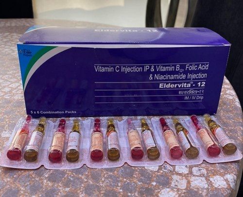 Vitamin C, B, Folic Acid And Niacinamide Injection - 5x6 Combination Pack