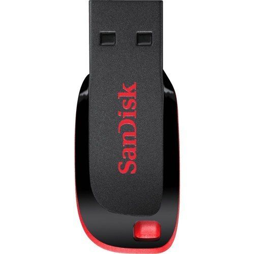 32Gb Sandisk Cruzer Blade Usb Pen Drive With Dimension 14.3 X 10.8 X 2.7 Cm Application: Data Storage