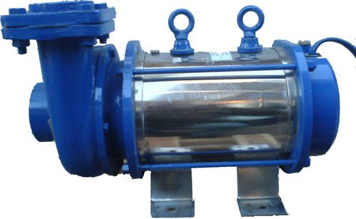 5 HP Submersible Mono Set Pump - Mild Steel Multi Color Max Flow Rate 230 m3/hr Single Phase 200m Head | Ideal for Industrial Water Applications 35 Degree Celsius Liquid Temperature 230V Voltage