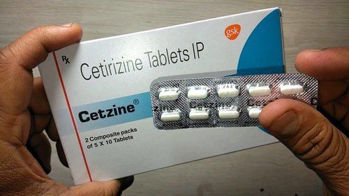 Cetzine Cetirizine Tablets I.P, 5X10 Blister Pack General Medicines