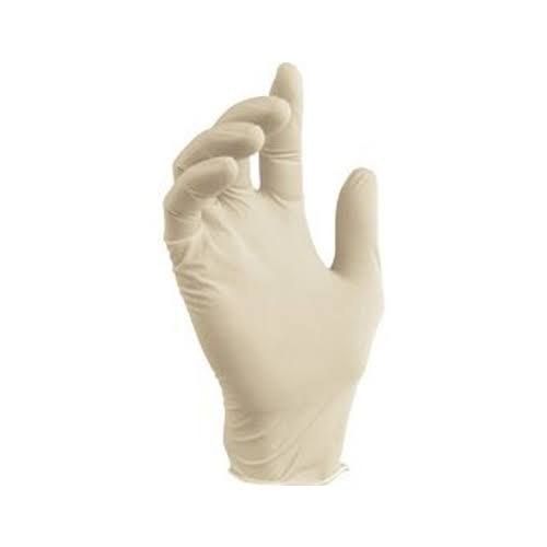 Latex Full Finger White Colour Disposable Surgical Gloves For Hospital Use With 100% Non Toxic