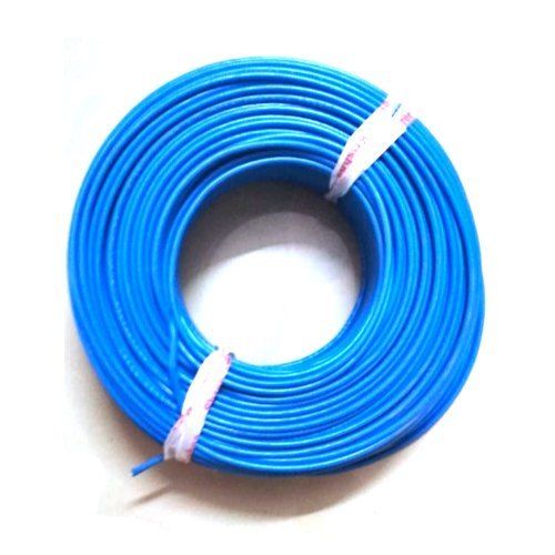 Heat Resistance Thickness 0.7mm Blue PVC Insulated Electric Cable (90 Meter)