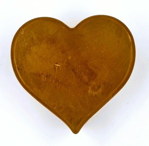 Brown Moringa Leaf Powder Heart Shape Soap