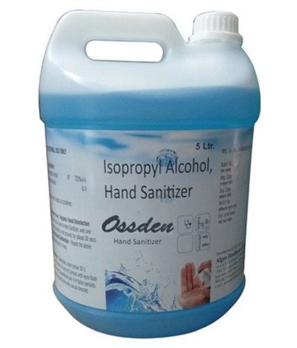 Ossden Isopropyl Alcohol Hand Sanitizer 5 Liter Can With Blue Color And Easy To Use