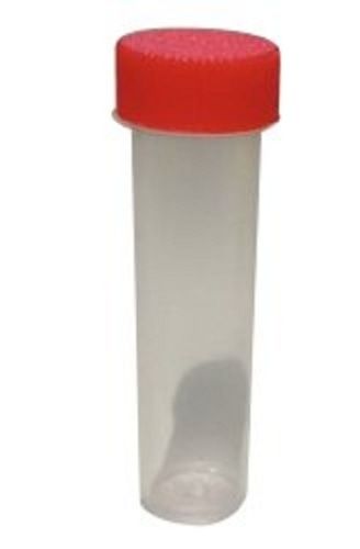 White Colour Plastic Bottle For Homeopathic Medicine Use With Red Cap And 2 Inch Long Size