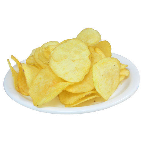 Yellow Ready To Eat Crispy And Spicy Potato Chips For Evening Snacks