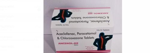 10 Tab Of Ancemol-mr Aceclofenac, Paracetamol & Chlorzoxazone Tablets