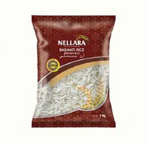 100% Natural Tasty And Organic Long-Grain Nellara White Basmati Rice, 1 Kg Pack