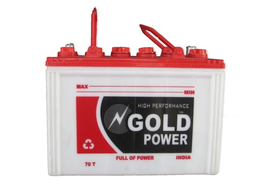 फुल पावर और हाई परफॉर्मेंस के साथ 70 T गोल्ड पावर बैटरी 12v सप्लाई