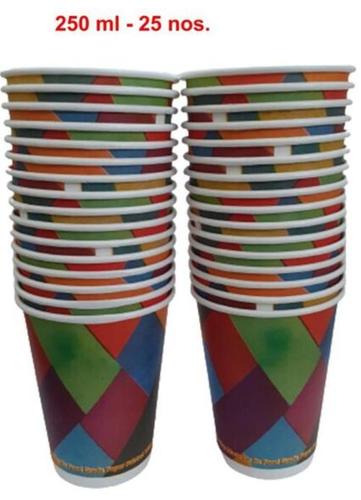 Biodegradable Leak-Proof Multicolor Printed 250ml Disposable Paper Cup